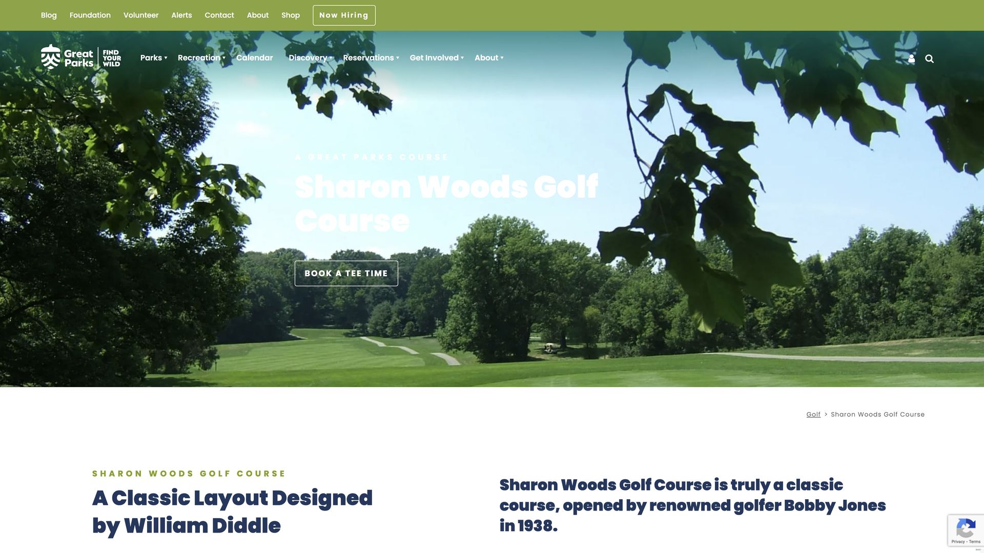 Golf Course Company Sharon Woods Golf Course & Pro Shop