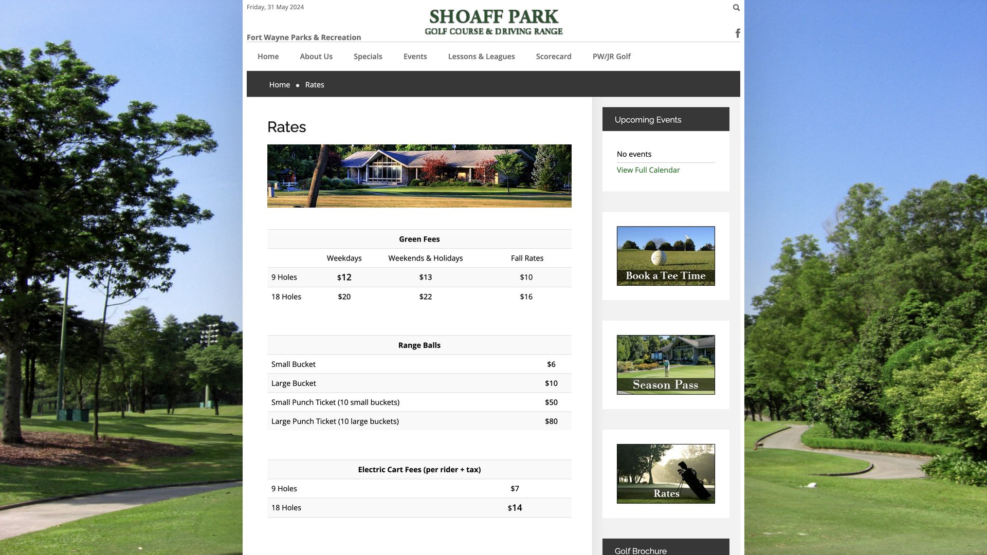 Golf Course Company Shoaff Park Golf Course