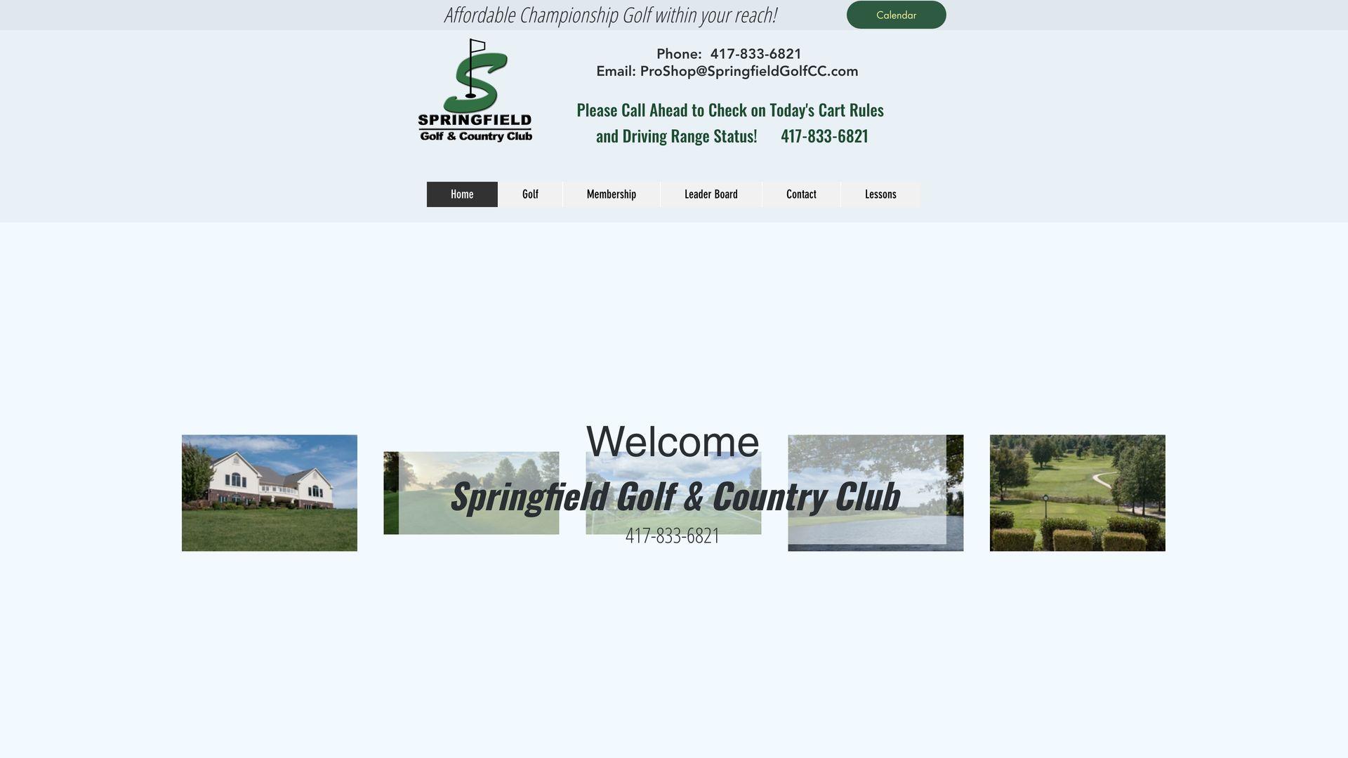 Golf Course Company Springfield Golf Course