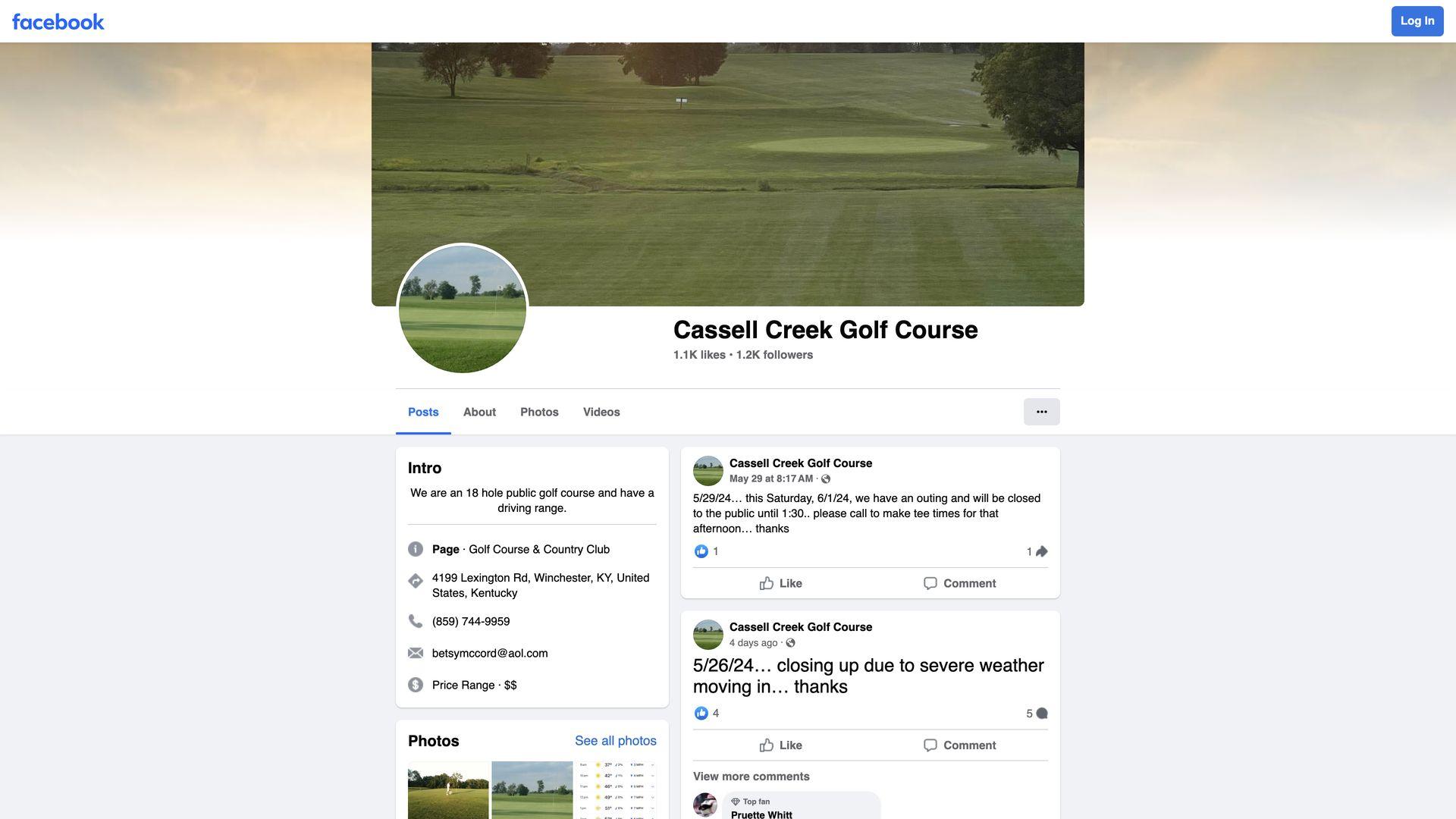 Golf Course Company Tates Creek Golf Course