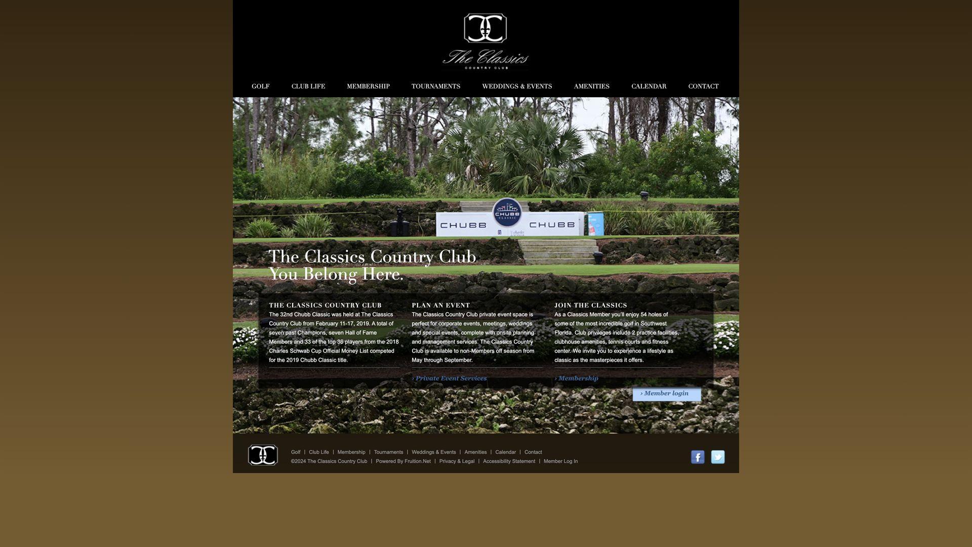 Golf Course Company The Classics Country Club