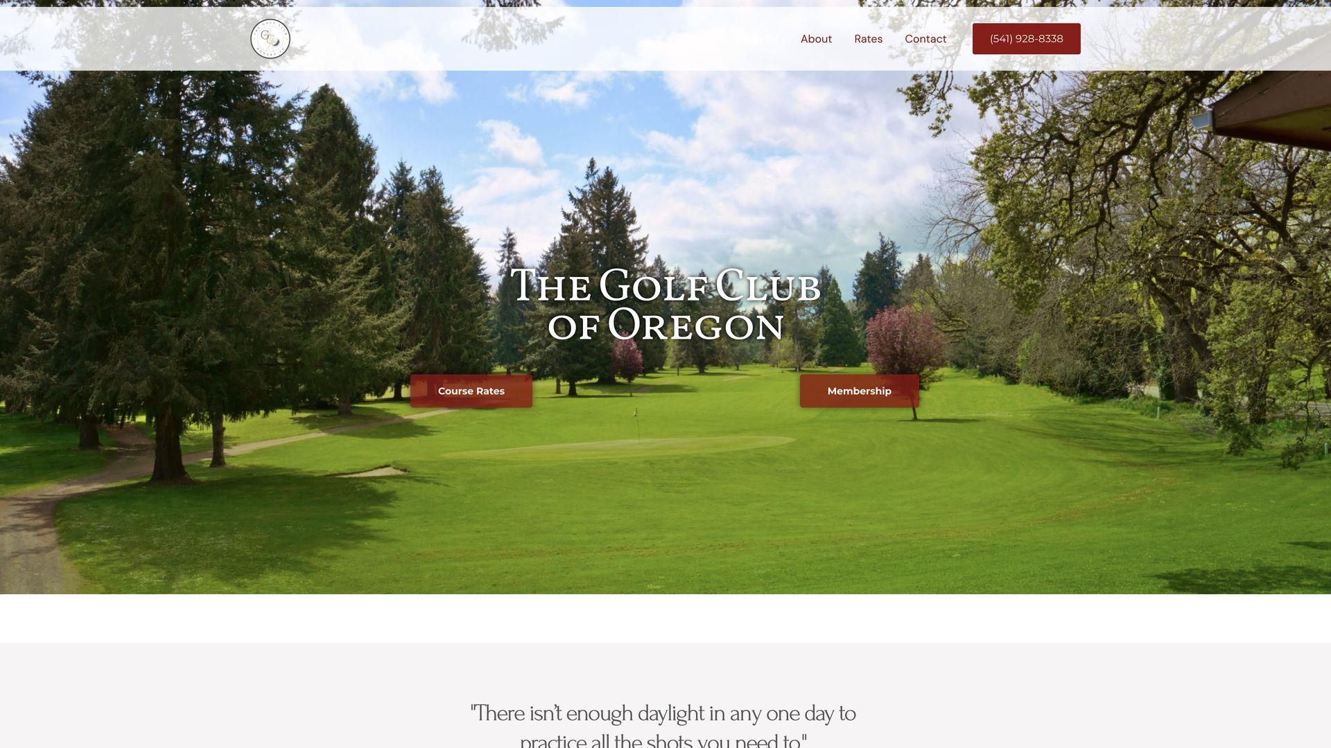 Golf Course Company The Golf Club Of Oregon