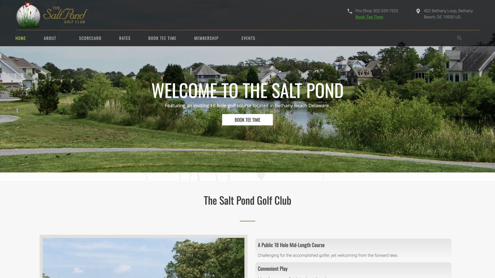 Golf Course Company The Salt Pond Golf Club