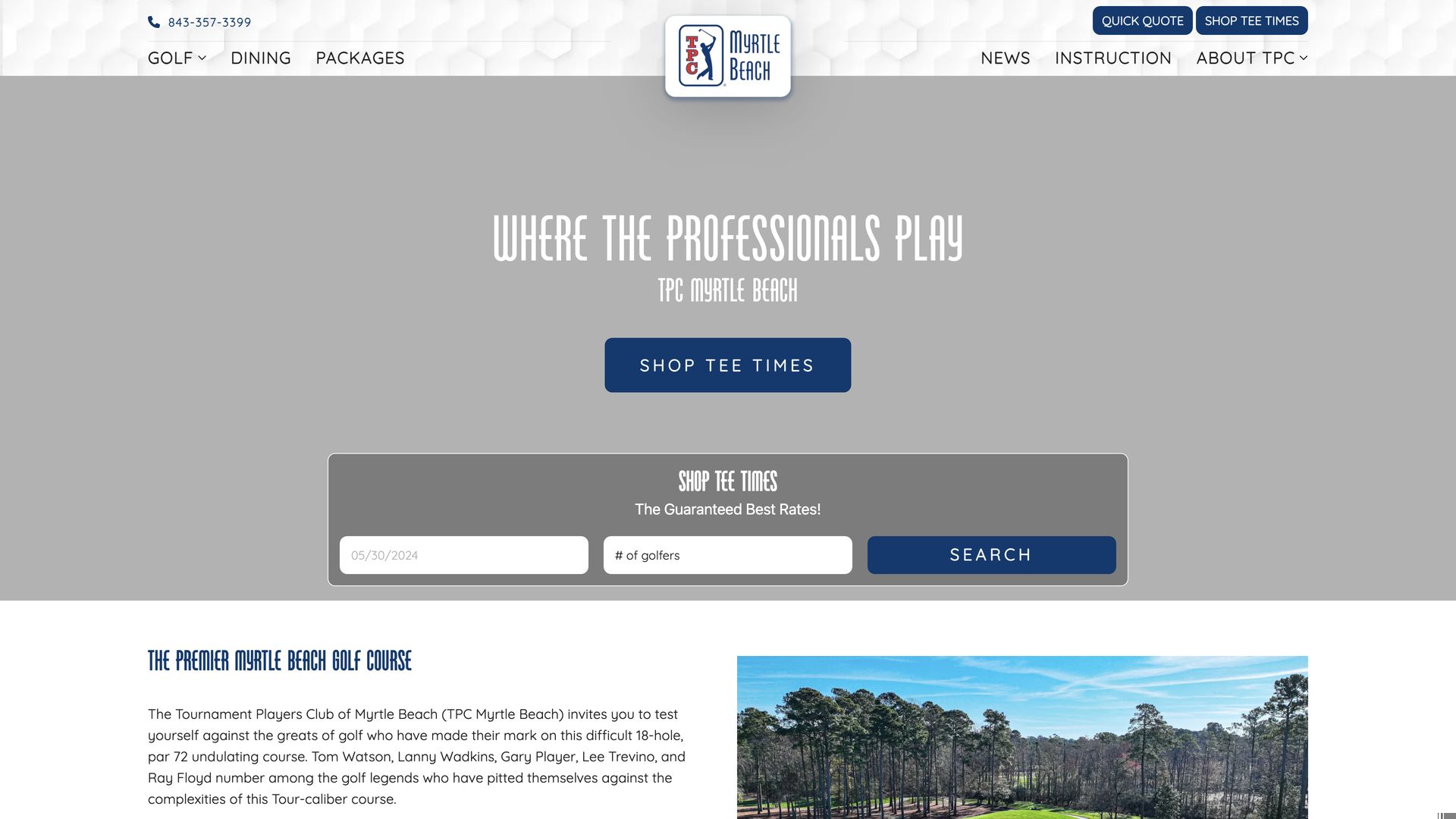 Golf Course Company TPC Myrtle Beach