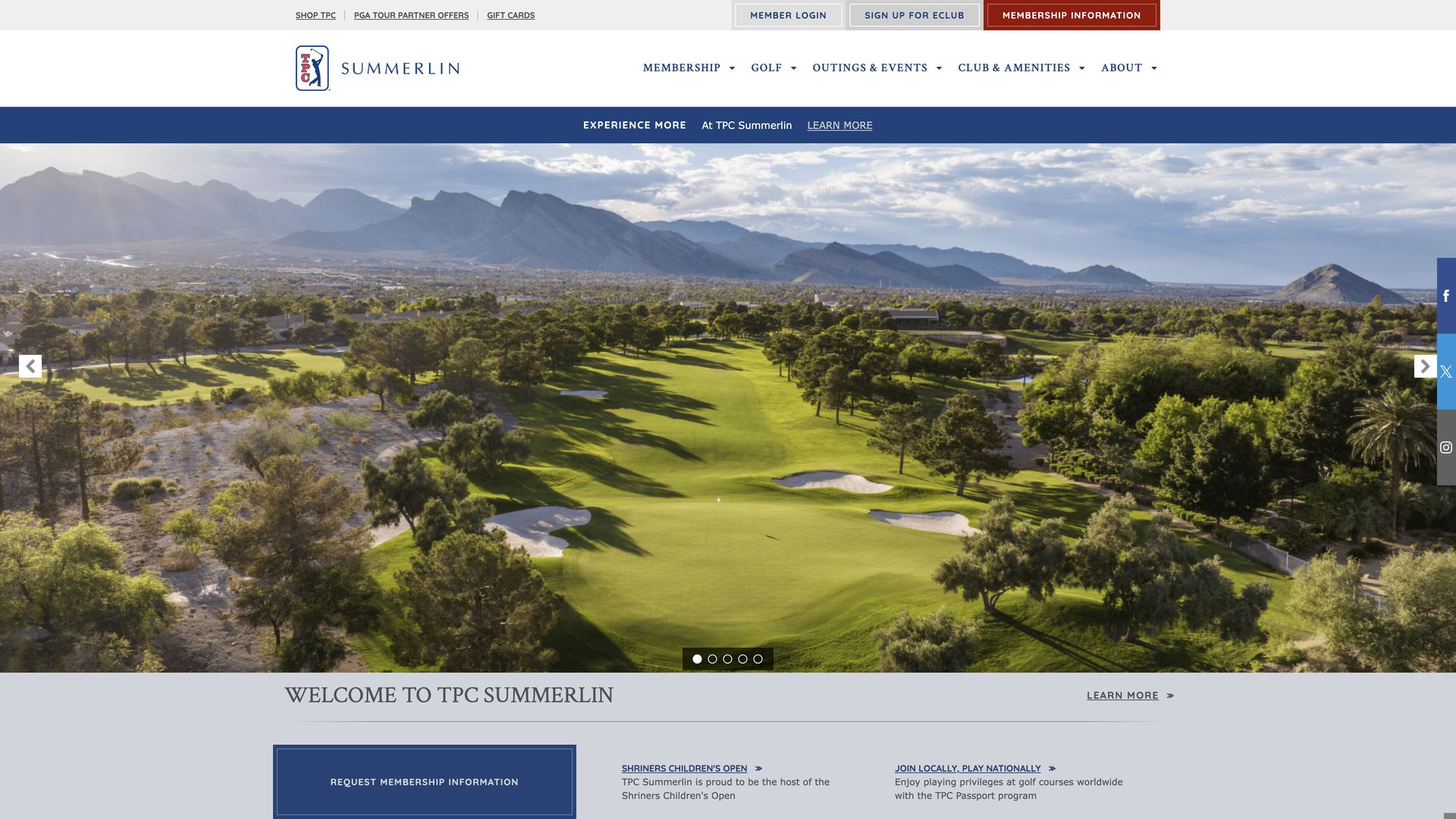 Golf Course Company TPC Summerlin