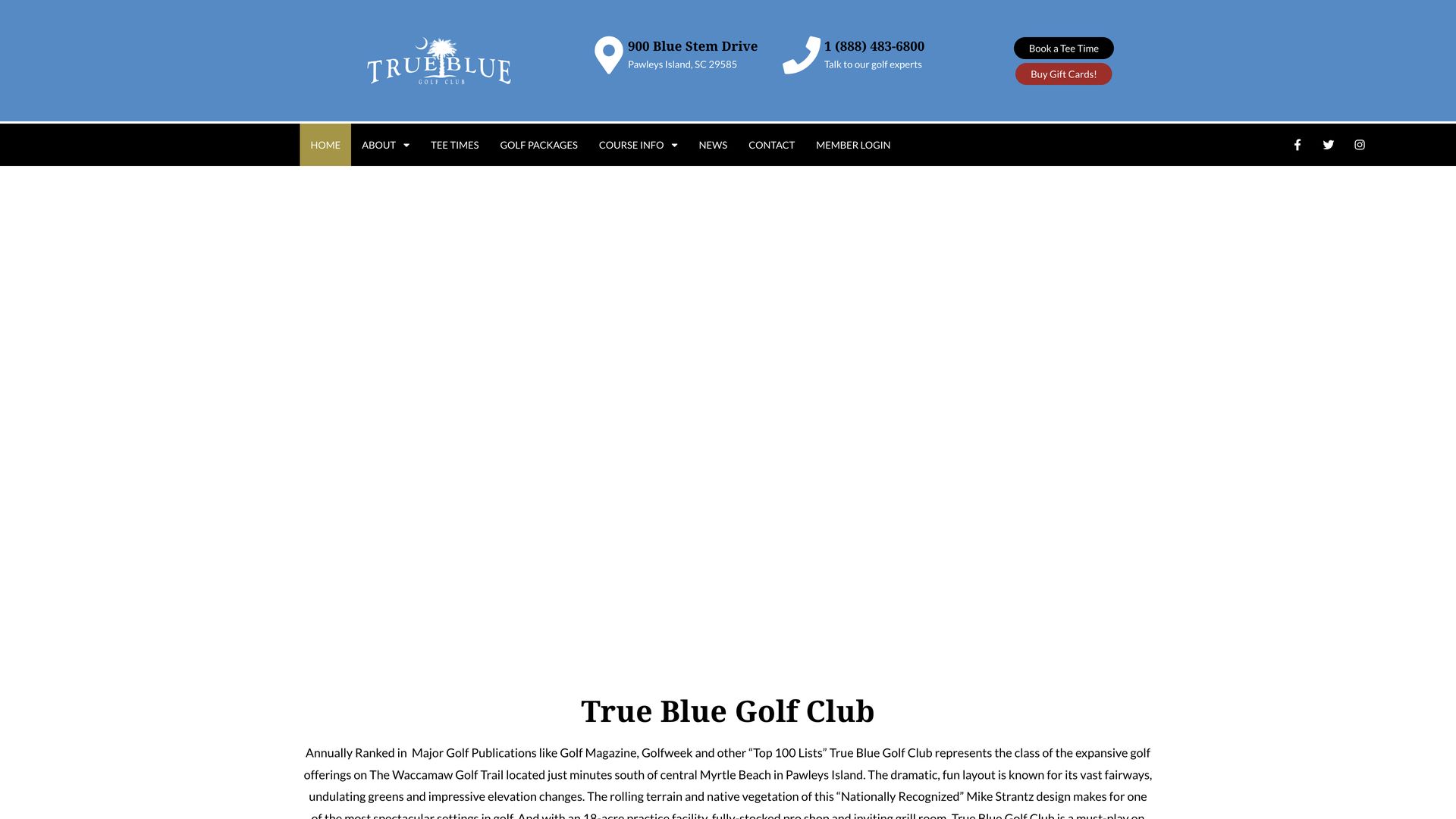 Golf Course Company True Blue Golf Club