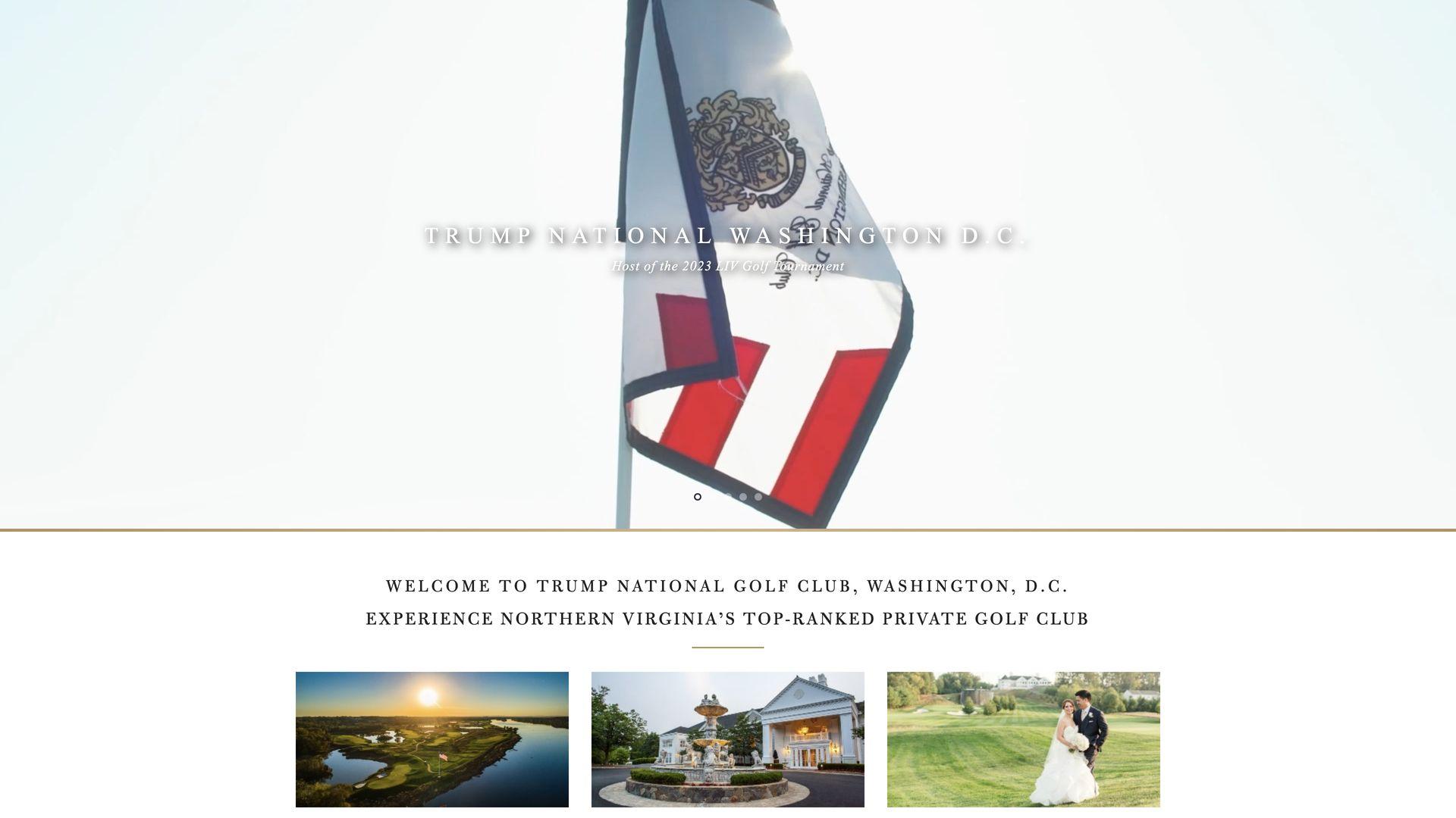 Golf Course Company Trump National Golf Club Washington DC