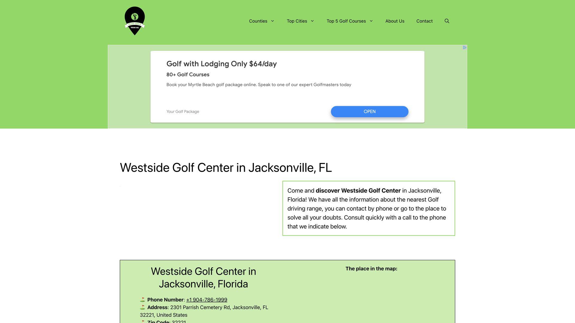 Golf Course Company Westside Golf Center